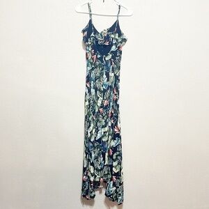 Dress Forum Los Angeles Black Floral Dress Size L